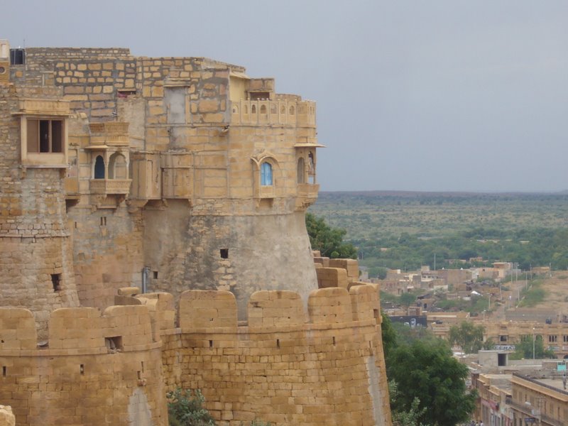 Travel - India - Rajasthan - Jaisalmer - The Red Fort - The Bastion Walls